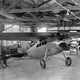 The first Vega 1, NX913, Golden Eagle, nears completion at the Lockheed Aircraft Company. The laminated plywood fuselage is visible.